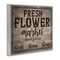 Stupell Industries Rustic Flower Market Framed Giclee Wall Art Design by Angela Nickeas